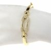 3940 Bransoletka złota elegancka 6cm pozłacana 14k bangla Xuping